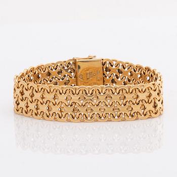 ARMBAND, 18K guld, bismarck-länk, stämplat HÅN Stockholm 1967, 49,8 g.