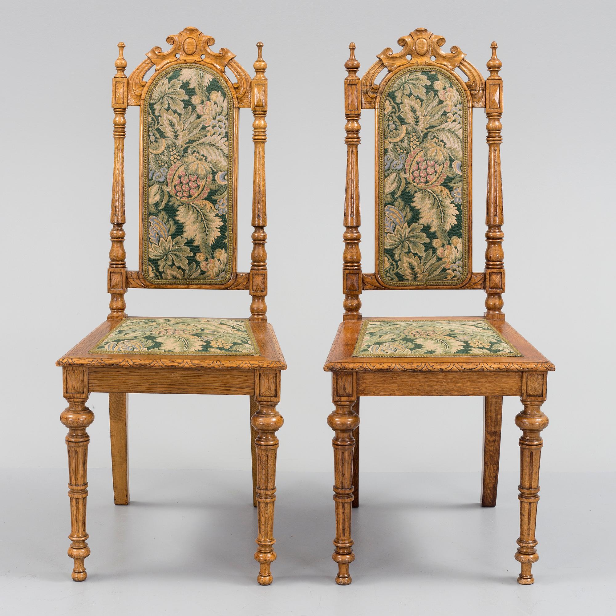 STOLAR, 6 st, nyrenässans, 1800-talets slut.