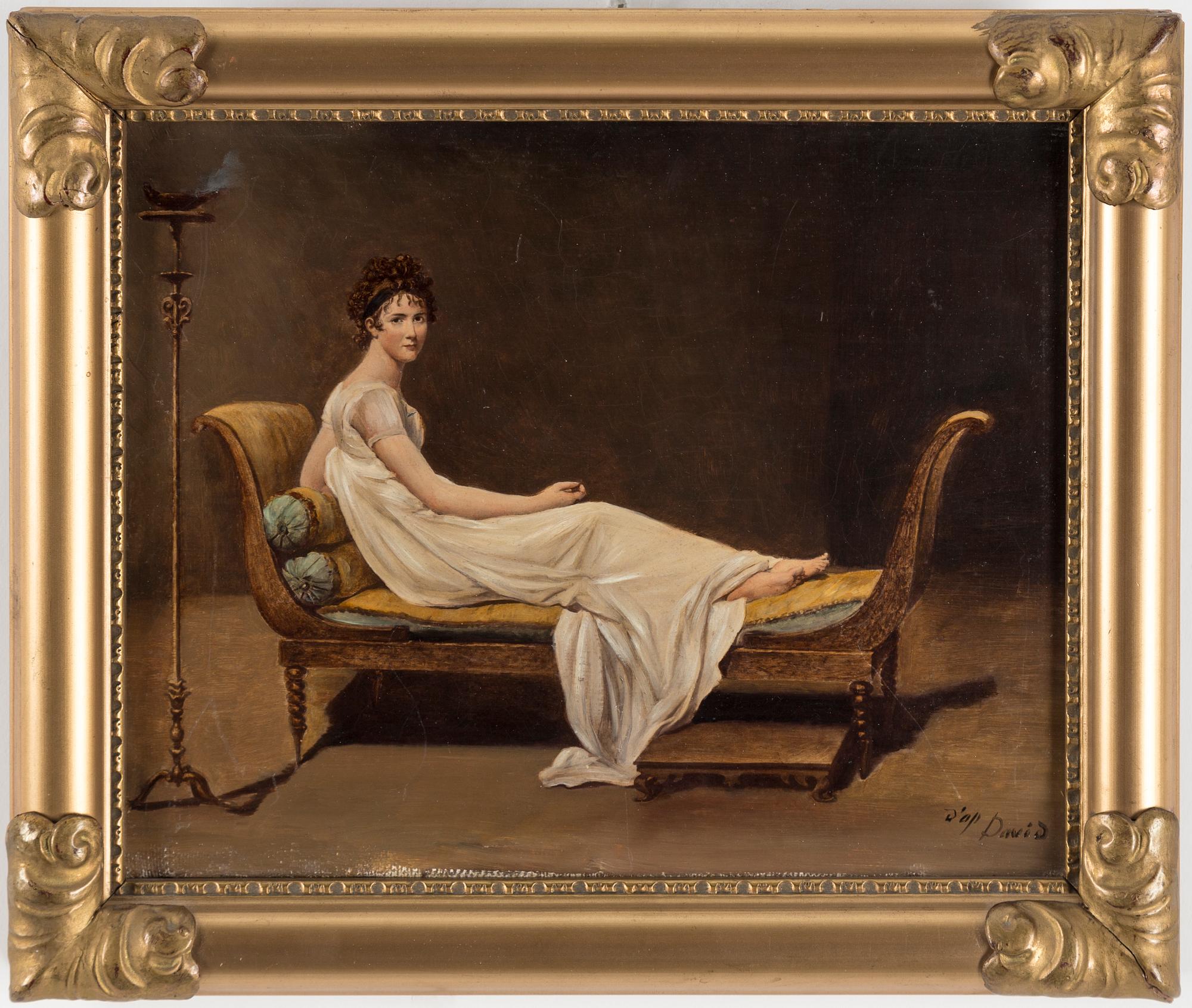 JACQUES LOUIS DAVID, copy after, oil on canvas.