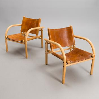 BEN AF SCHULTEN, A PAIR OF SAFARI CHAIRS. Artek, 1970s.