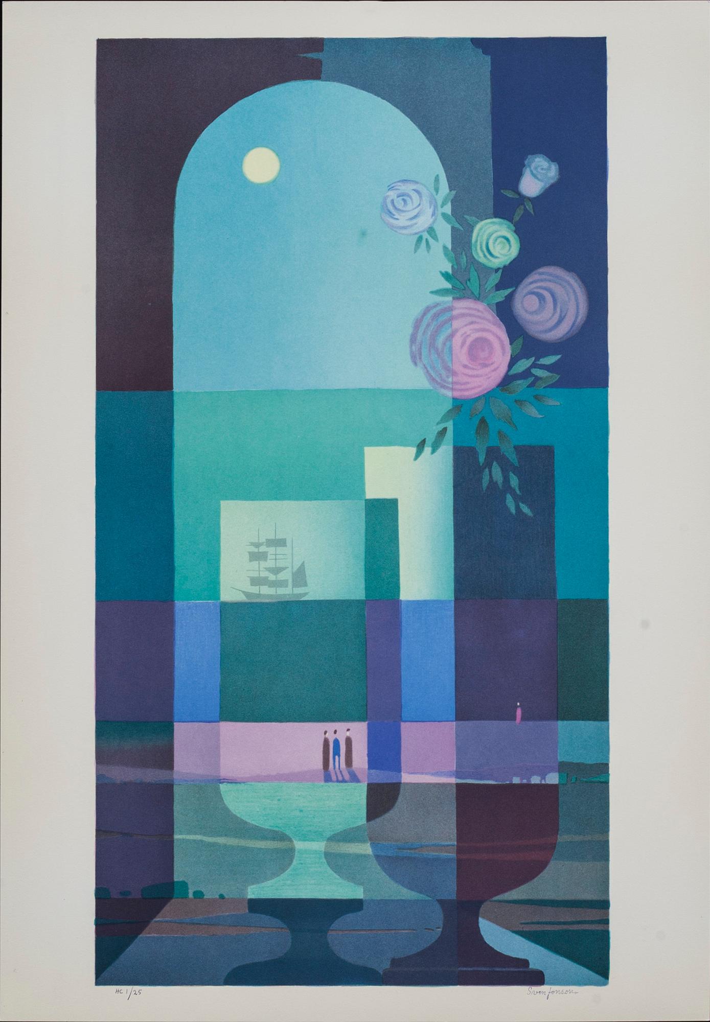 SVEN JONSON, mapp med 5 färglitografier, signerade och numrerade H.C 1/25.