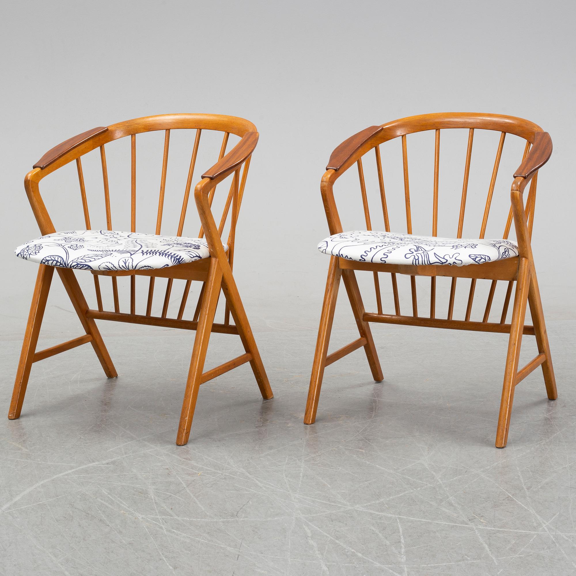 Bengt Ruda, a pair of "Sierra" armchairs, IKEA, Sweden, 1950/1960s.