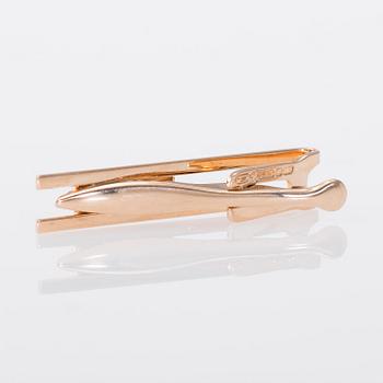 SLIPSNÅL, Elis Kauppi, Kupittaan kulta. 14K guld, tigeröga.  Vikt ca 6,3 g.