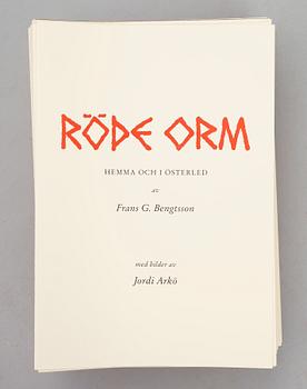 JORDI ARKÖ, "Röde Orm", av Frans G Bengtsson och med bilder av Jordi Arkö.