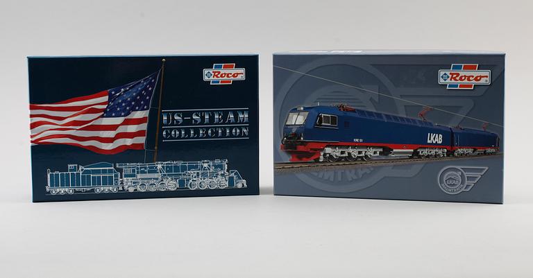 SAMLING MODELLTÅG, 2 st, Roco, Österrike.