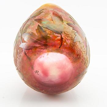 Daum, skål/vas, Nancy Frankrike Art Nouveau omkring 1900.