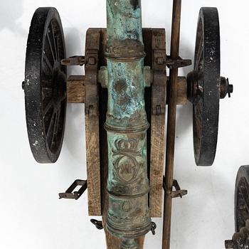 Modellkanoner ett par, 1900-tal.