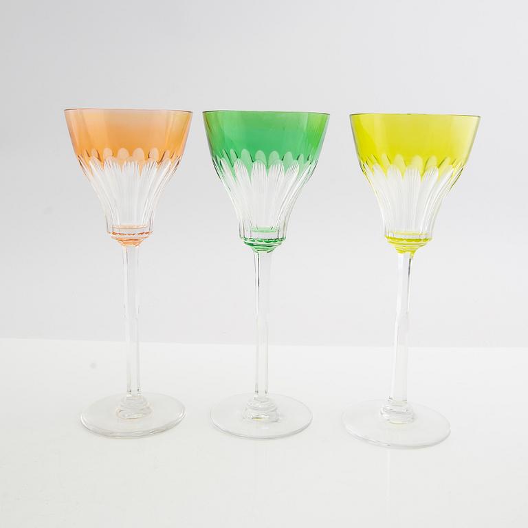 Wine glasses 12 pcs Kosta Boda first half of the 20th century.
