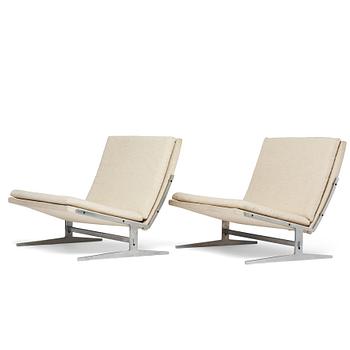 64. Preben Fabricius & Jørgen Kastholm, a pair of easy chairs "Bo 561", Bo-Ex Denmark, 1960's.