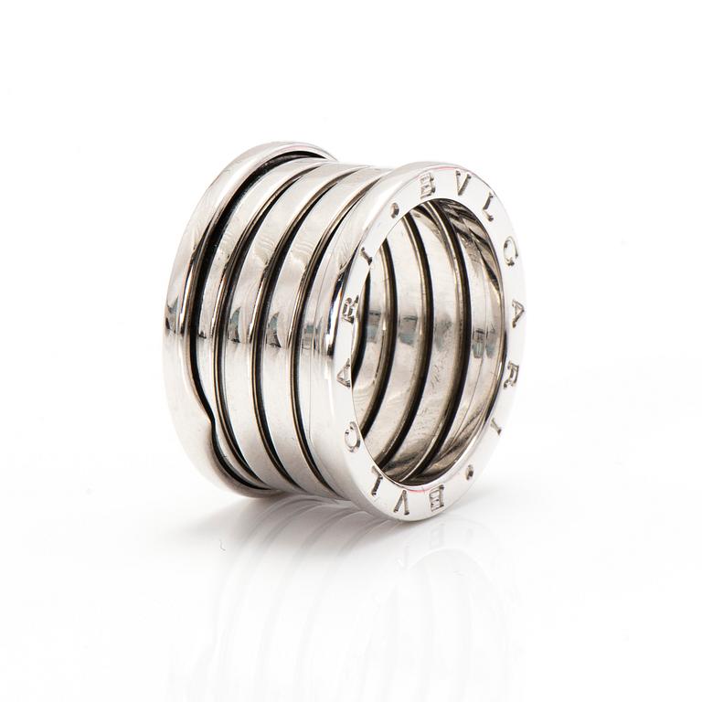 BVLGARI RING, 18K vitguld, "B-zero1".