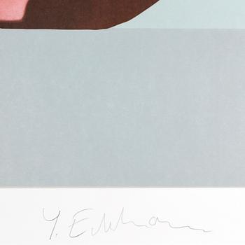 YRJÖ EDELMANN, färglitografi, sign o numr 145/199.