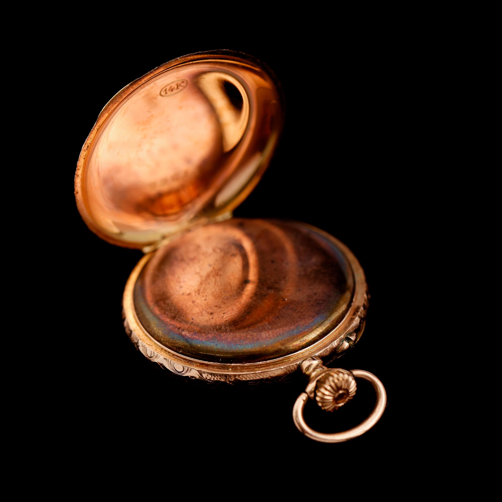FICKUR, 14 k guld, 1900-talets första hälft.