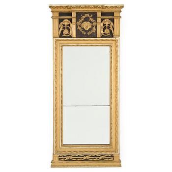 A late Gustavian mirror by E. Wahlberg, master 1788.