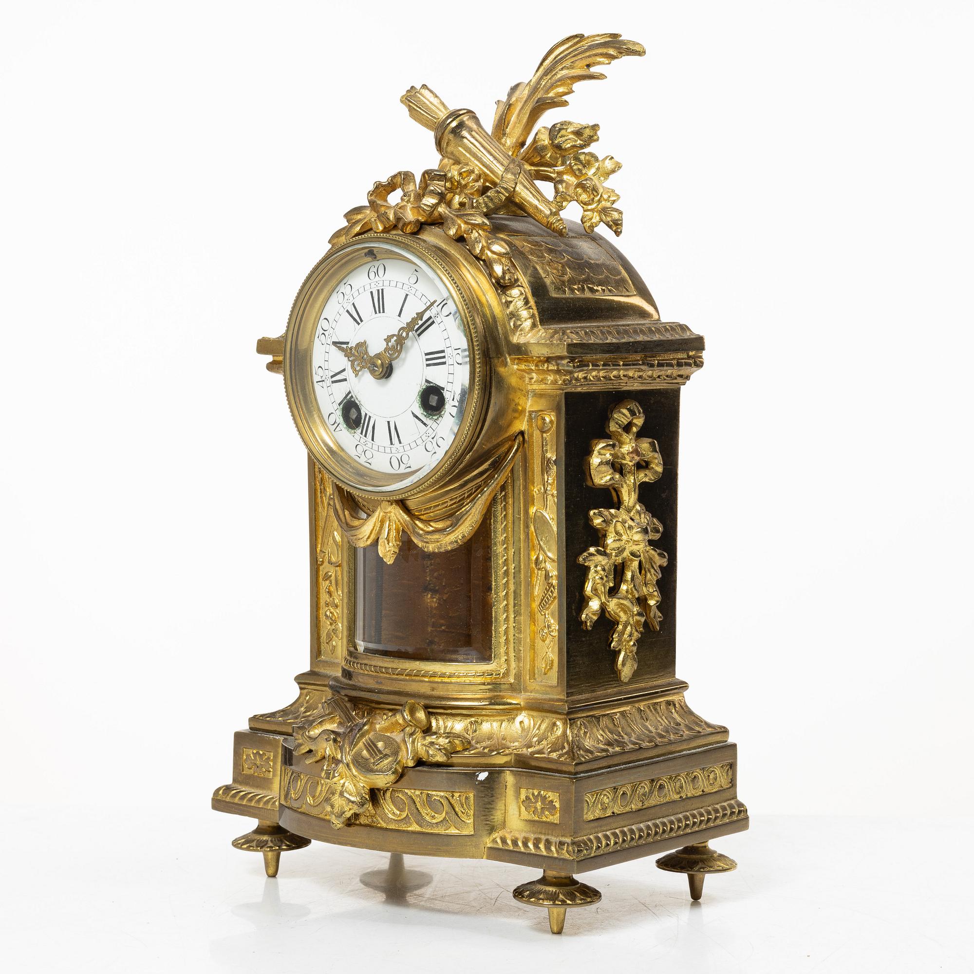 Table pendulum clock, Empire style, 20th century.
