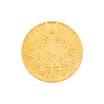 Gold coin, Austria-Hungary, 20 Corona, 1895.