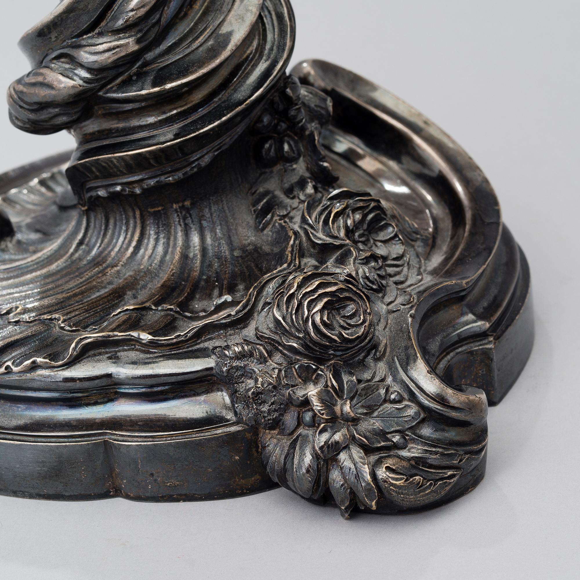 A CANDELABRUM BY EUGÈNE HAZART, signed Eug. Hazart, Paris, the late 19th century.