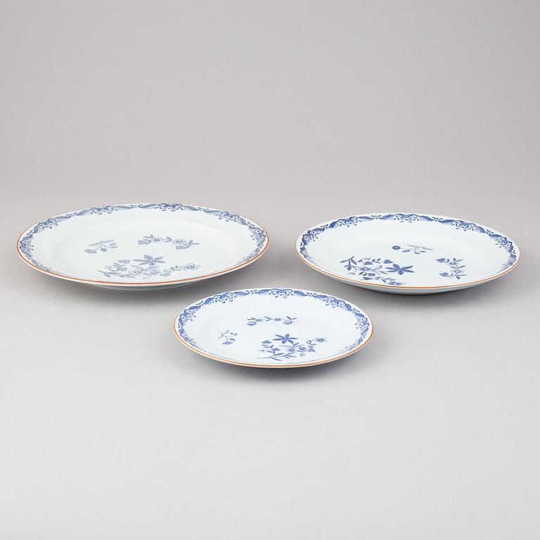 A 40 piece porcelain coffee and dinner service, 'East indies', Rörstrand, Sweden.