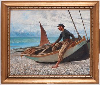 AUGUST HAGBORG, olja på duk, signerad Hagborg.