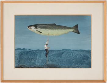 Conroy Maddox · CONROY MADDOX, gouache. Signerad och daterad 52.