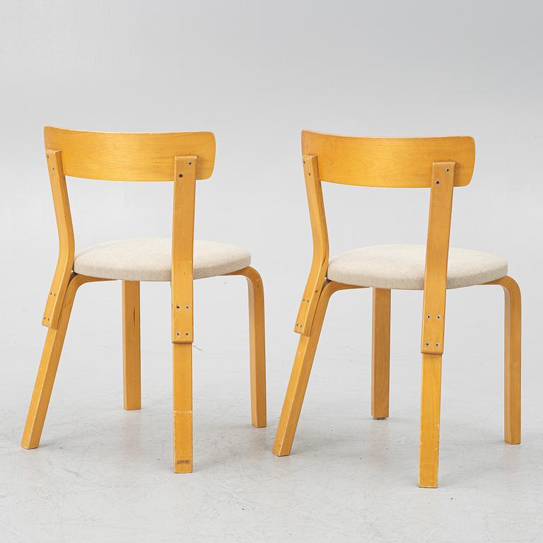 Alvar Aalto, chairs, a pair, model 69, Artek.