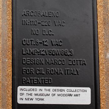 SKRIVBORDSLAMPA, metall, 'Arcrobaleno', design Marco Zotta, CIL, Italien, 1900-talets andra hälft.