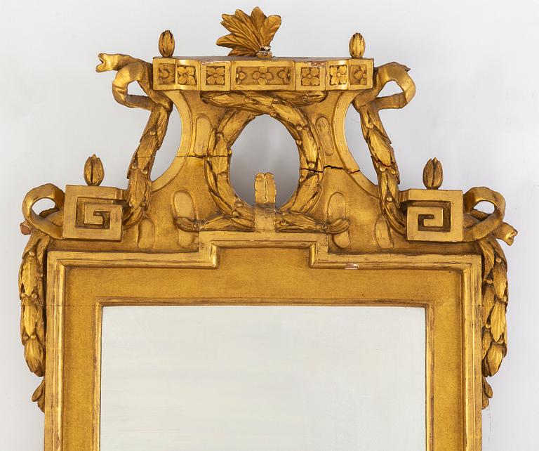 A late 18th Century Gustavian mirror.