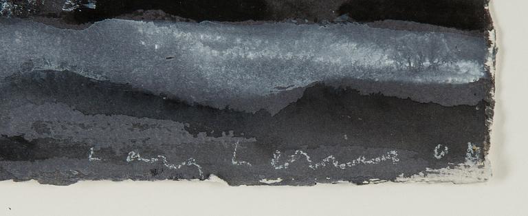 Lars Lerin, watercolor, signed and dated -01.
