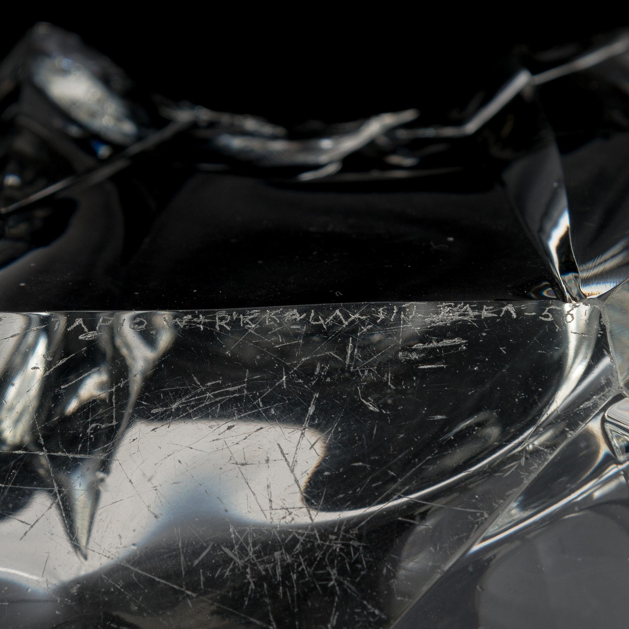 Tapio Wirkkala, a 'Chunk of ice' bowl, signed Tapio irkkala -56.