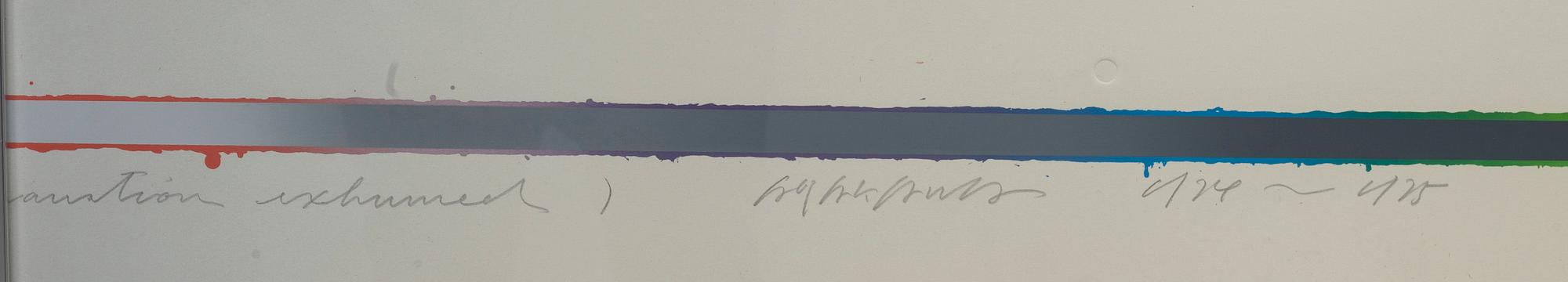 SHUSAKU ARAKAWA, 2 st, färgserigrafier, signerade.