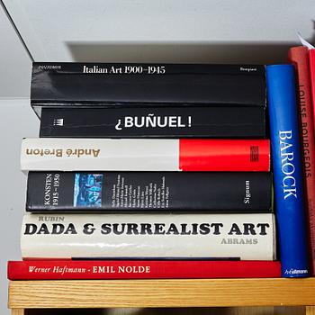 Björn Springfeldt's art library.