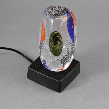LAMPA samt SKULPTURER, 2 st, Mikael Axenbrant, Bergdala, sent 1900-tal.