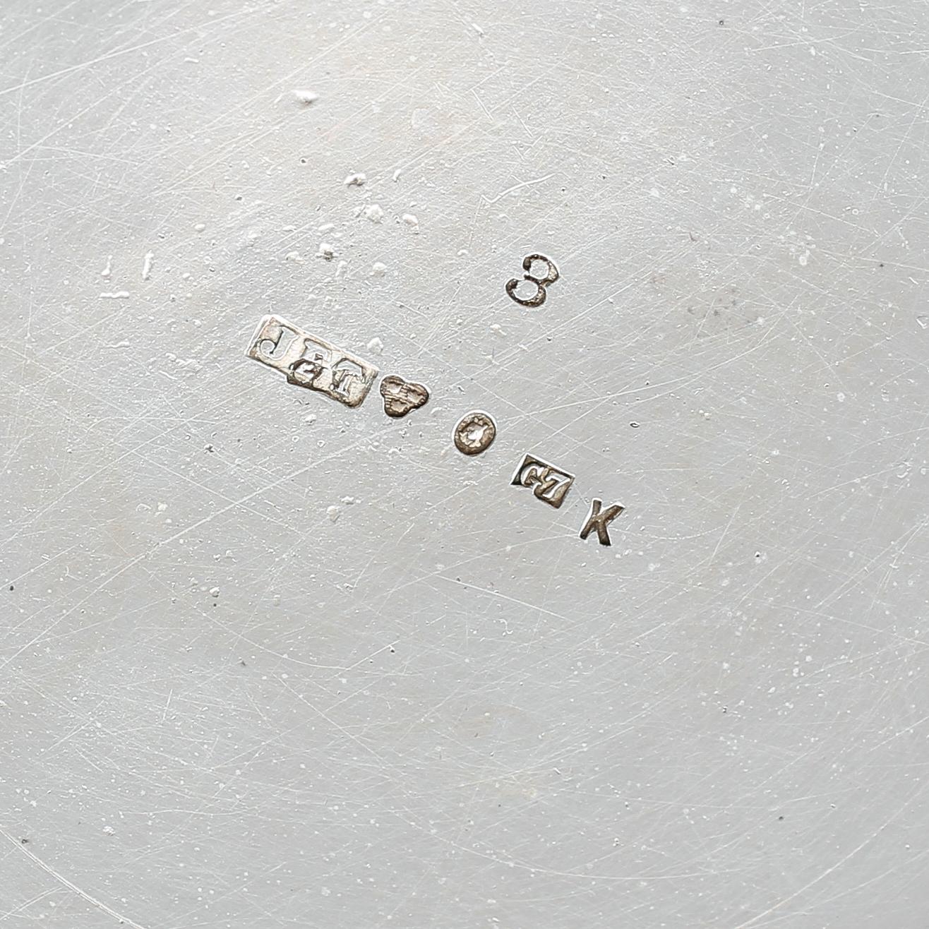 SILVERFÖREMÅL, 5 delar, norsk och svenska stämplar, 1900-tal. Vikt ca 140 gram.