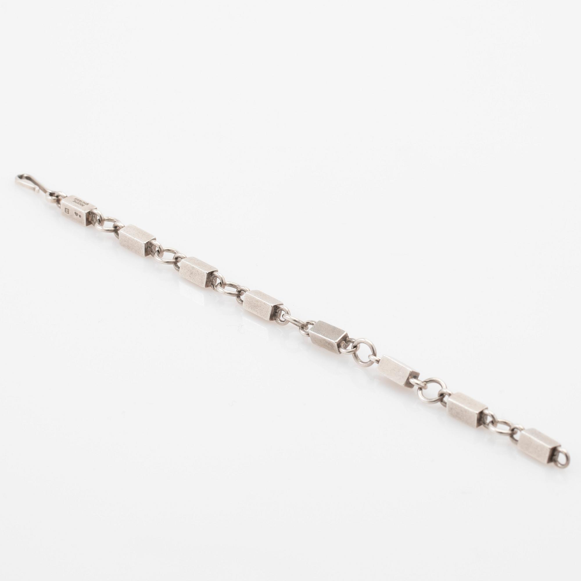 Wiwen Nilsson, Bracelet, sterling silver, Lund, 1962.
