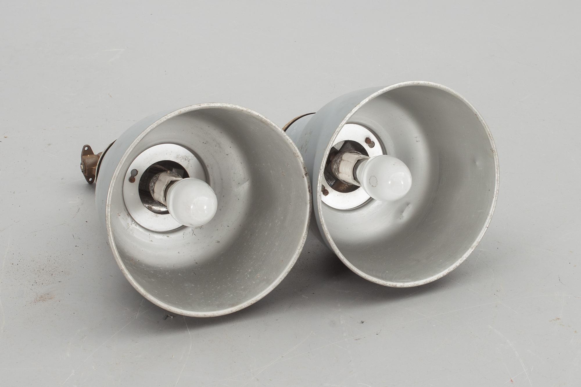 INDUSTRILAMPOR, 2 st, 1900-tal.