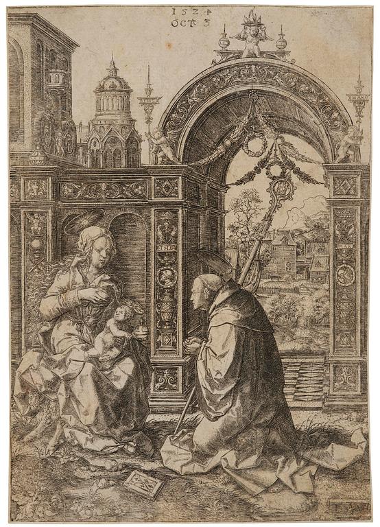 Dirk Jacobsz Vellert, "St. Bernard Adoring the Christ Child".
