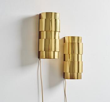 Vägglampor, ett par, "Aristokrat", Fröseke AB Nybrofabriken, 1960-tal.