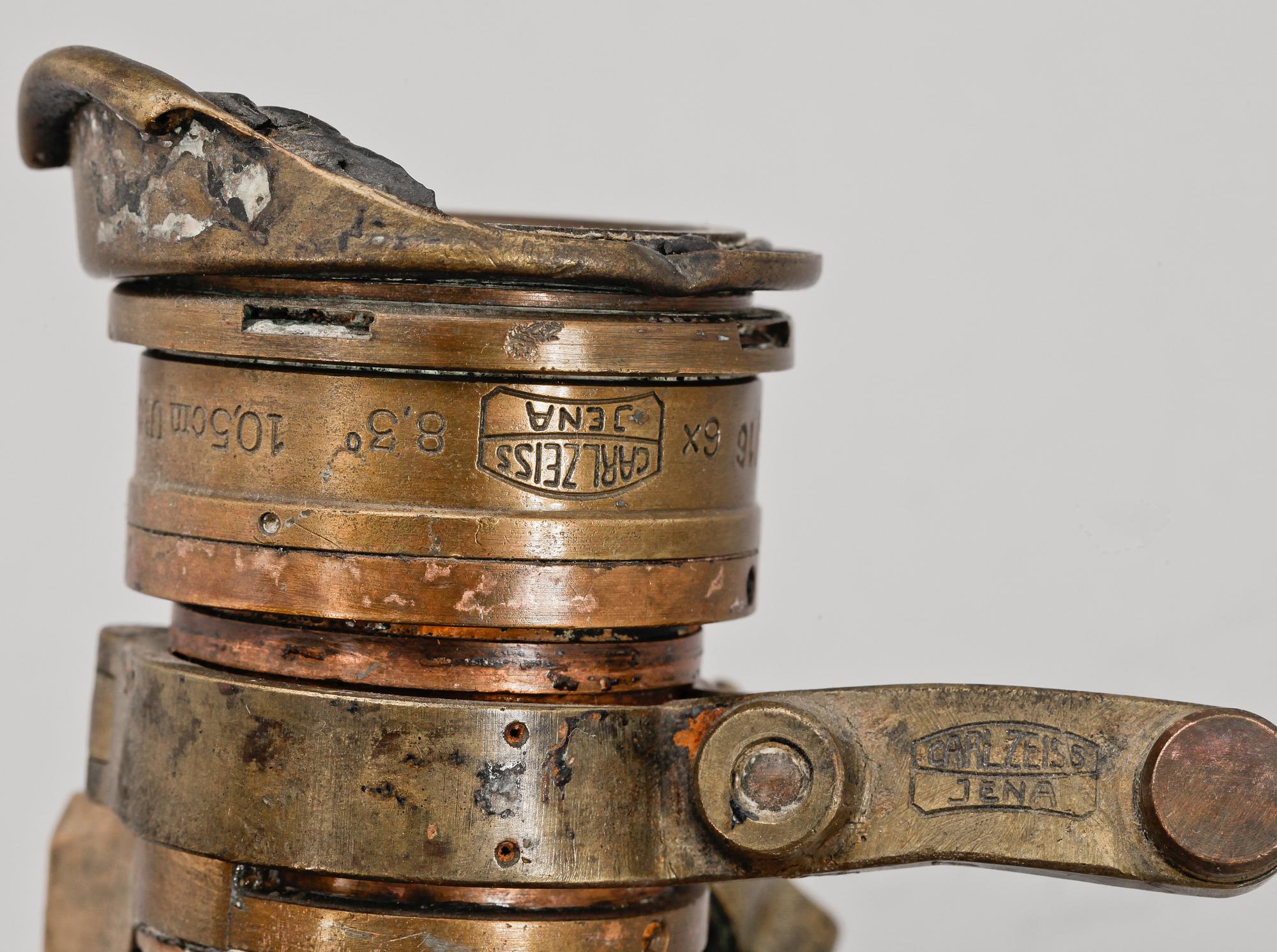 KANONSIKTE, mässing, troligen tyska flottan. 1940-tal.