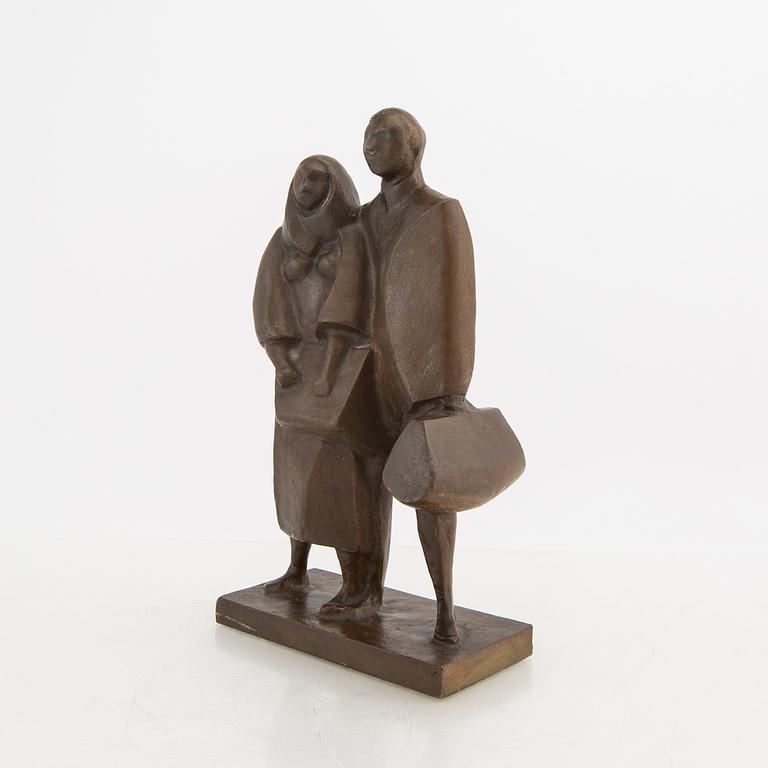 Eric Elfwén, skulptur signerad Mönsterås gjuteri.
