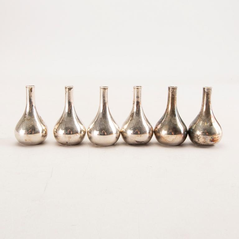 Jens Quistgaard, candle holder, 9 pcs, second half of the 20th century.