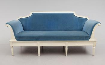 SOFFA, sengustaviansk, omkring år 1800.