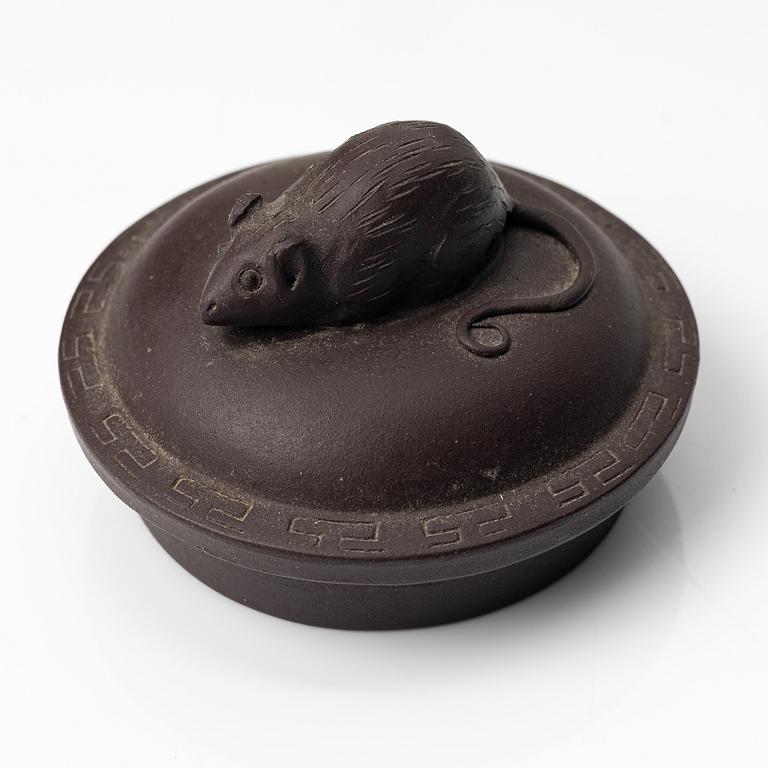 Bao Zhenglan, A brown yixing 'zodiac' teapot, China, 1990s.