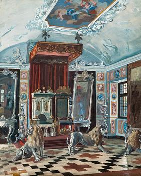 282. John Rafael Ekelund, JOHN RAFAEL EKELUND, INTERIOR FROM ROSENBORG CASTLE.