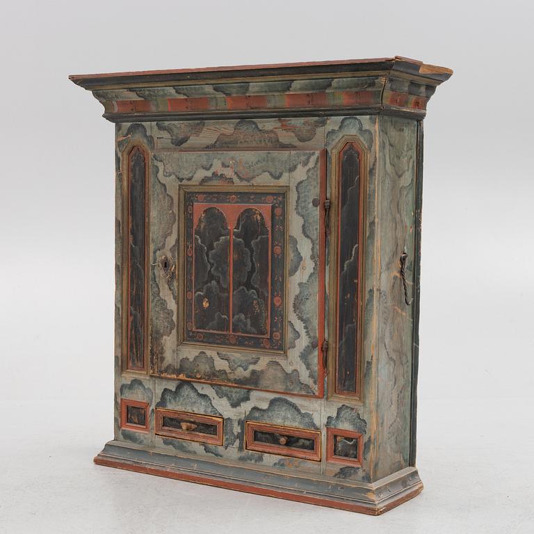 A painted cabinet, Järvsö, Sweden, dated 1816.