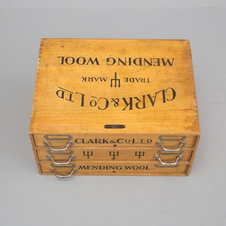 SYSKRIN, Clark & Co Mending Wool, 1900-talets första hälft.