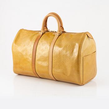 Louis Vuitton, weekend bag, "Vernis Keepall 45".