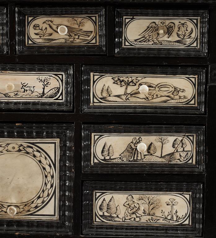 A Swedish cabinet from the late 17th century.