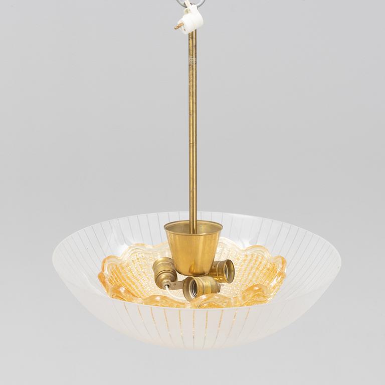 A Swedish Modern ceiling lamp, 1940's.
