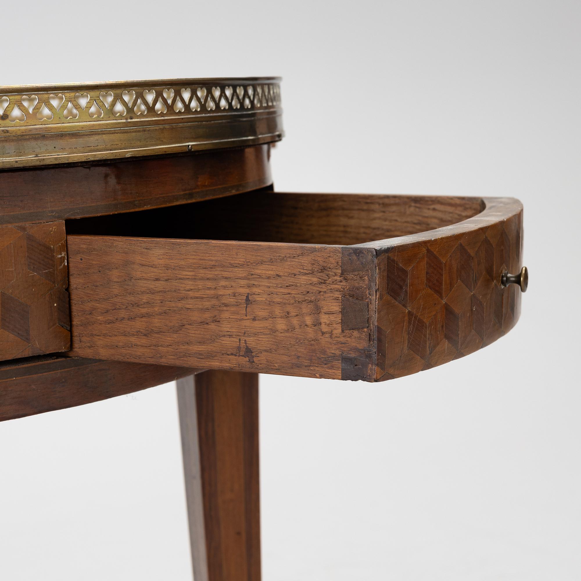 Salon table, Louis XVI style, circa 1900.