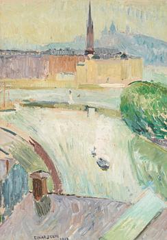 162. Einar Jolin, View over Riddarholmen, Stockholm.