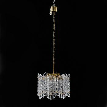 TAKLAMPA, Carl Fagerlund för Orrefors, 1900-talets andra hälft, höjd ca 45 cm (exklusiev kedja).
